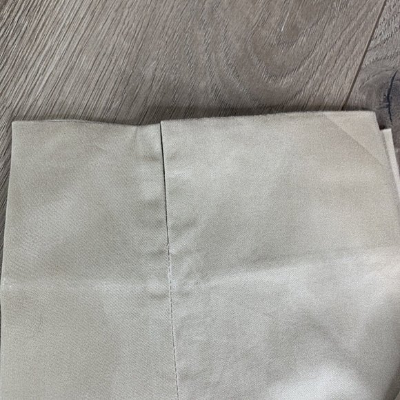 Claudia EV Cropped Pants Womens 12 Bown Solid Zip Square Button Close Stitching - Picture 3 of 9